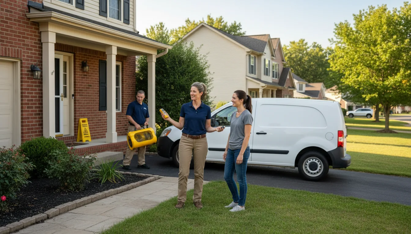 Water restoration image for Dehumidification And Cleanup Services in Donna, TX